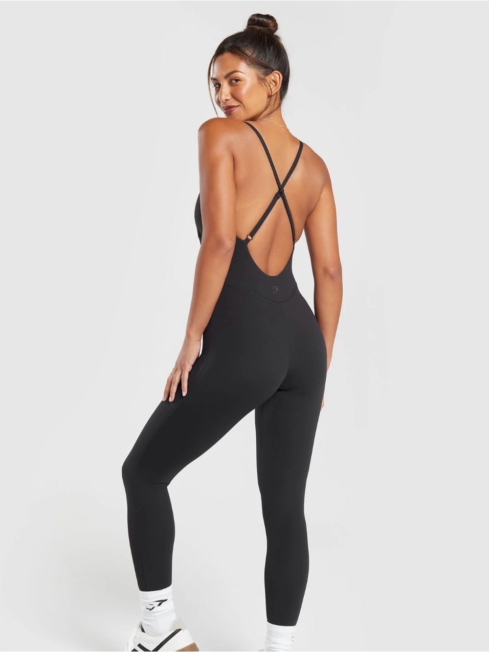 Gymshark Black Strappy Back Jumpsuit